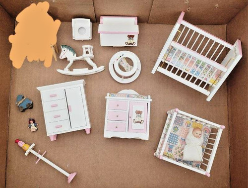 Rainbow doll house furniture - doll,