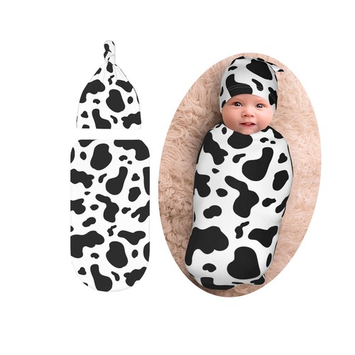 Cow print baby stuff swaddle - stuff,