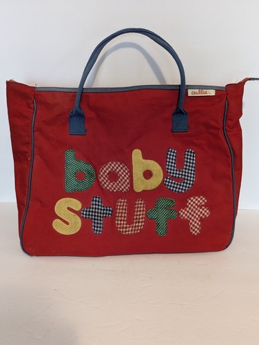 Vintage cudlie vinyl lined - lined, red